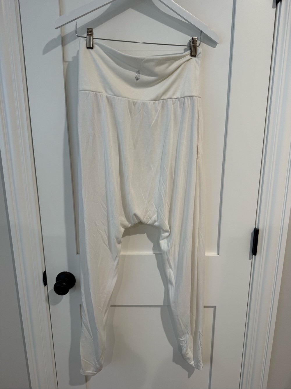 FP movement White Flowing Pants with Elastic Waist